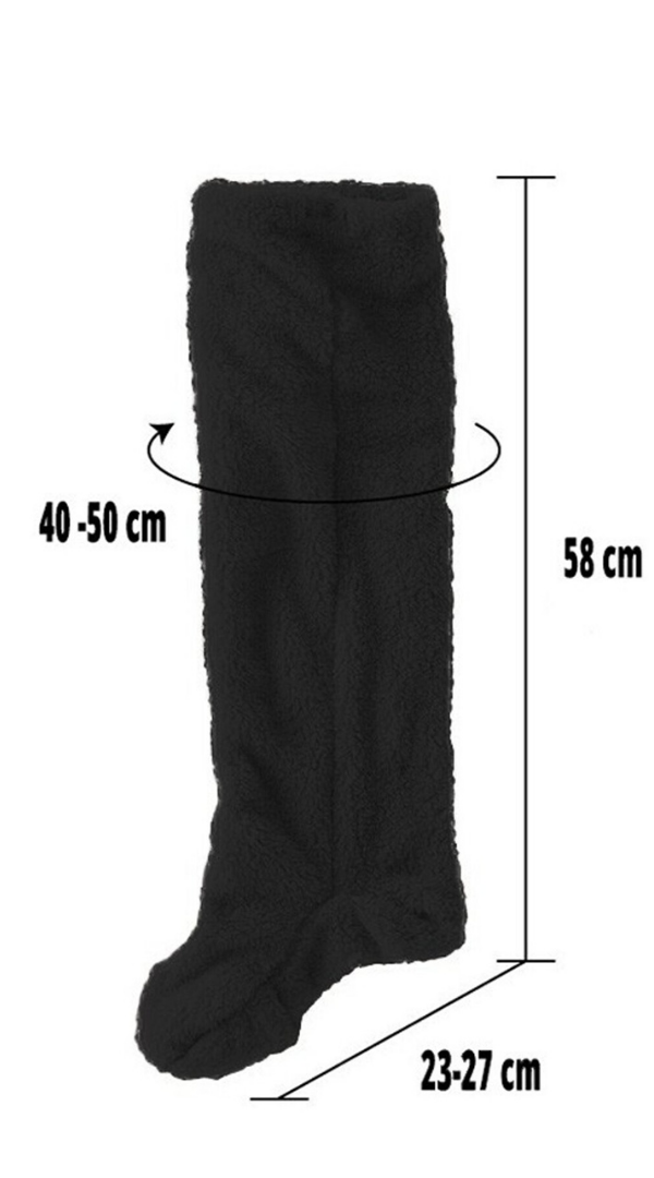 Welsoft Peluş Diz Üstü Ev Çorabı – Yumuşak, Sıcak ve Rahat